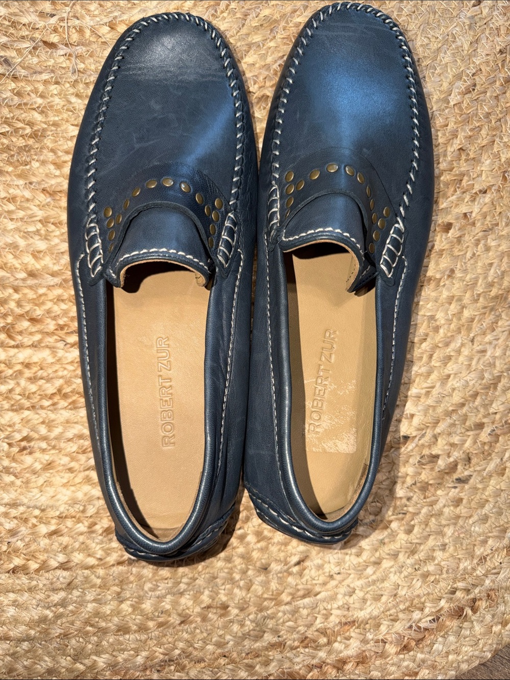 Robert Zur Men's Navy Blue Loafers size 12M - Picture 5 of 7